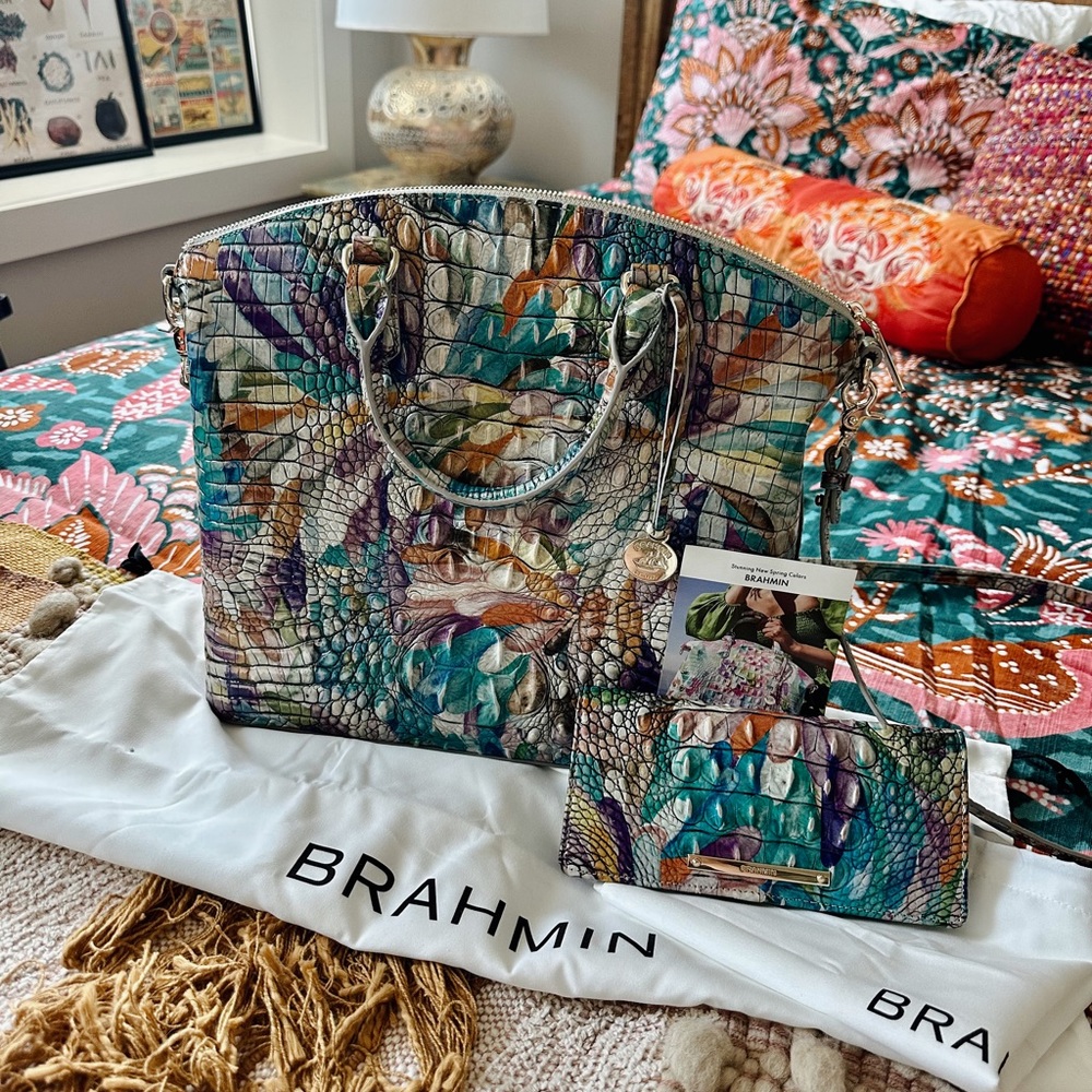 NWOT: Brahmin Large Duxbury & Ady Wallet in Flourish Melbourne